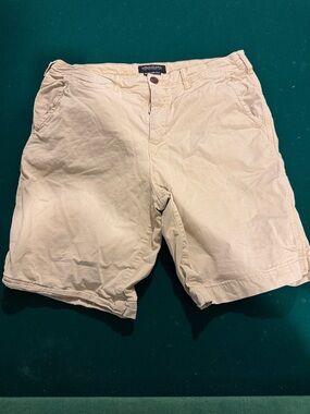 American Eagle Outfitters Light Beige Flat Front Men’s Shorts